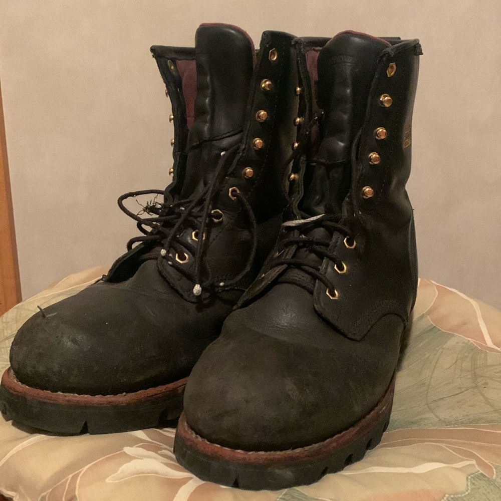 Chippewa Waterproof Black Leather Work boots